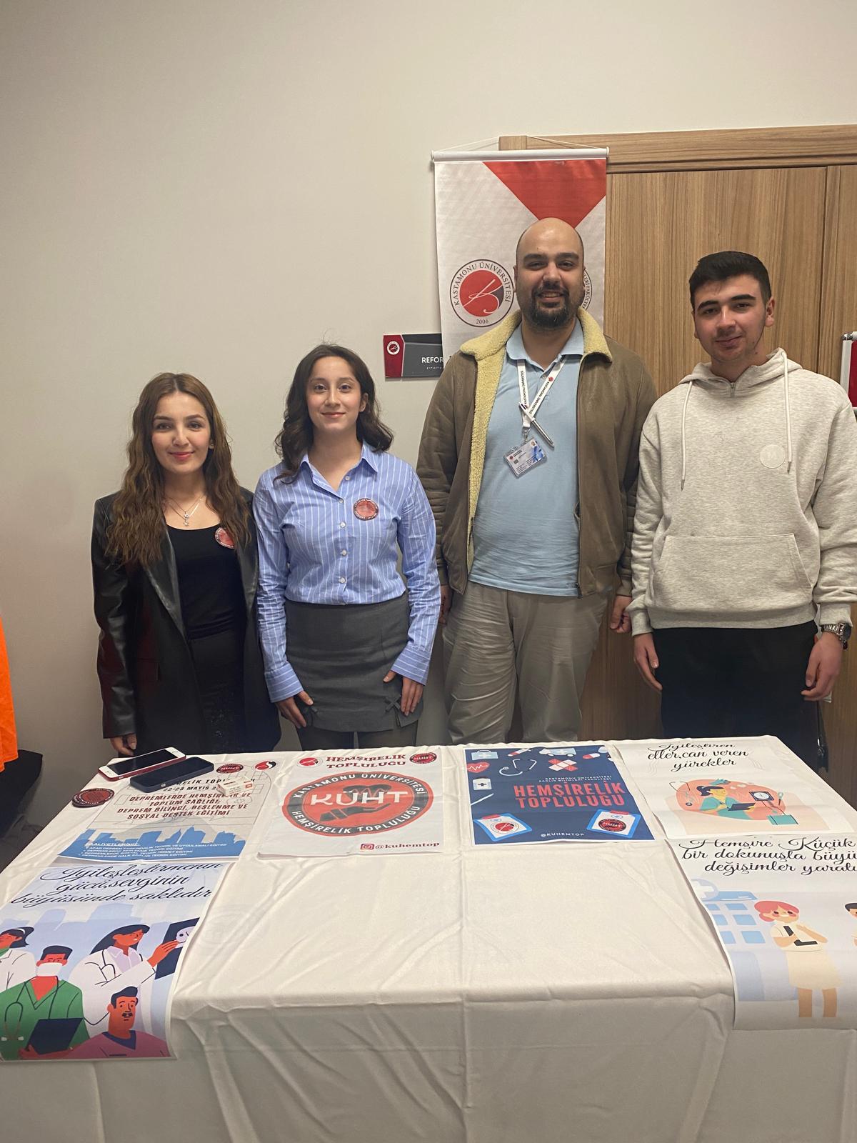 Kastamonu Üniversitesi Hemşirelik Öğrenci Topluluğu ÜNİDES Programı Kapsamında Projesini Tanıttı