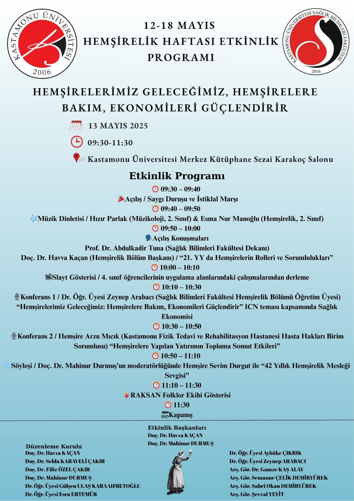2025 Yılı Hemşireler Haftası Etkinliği Duyurusu