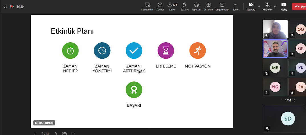 Öğretim Elemanlarına Yönelik “Etkili Zaman Yönetimi ve Başarı” Eğitimi Düzenlendi